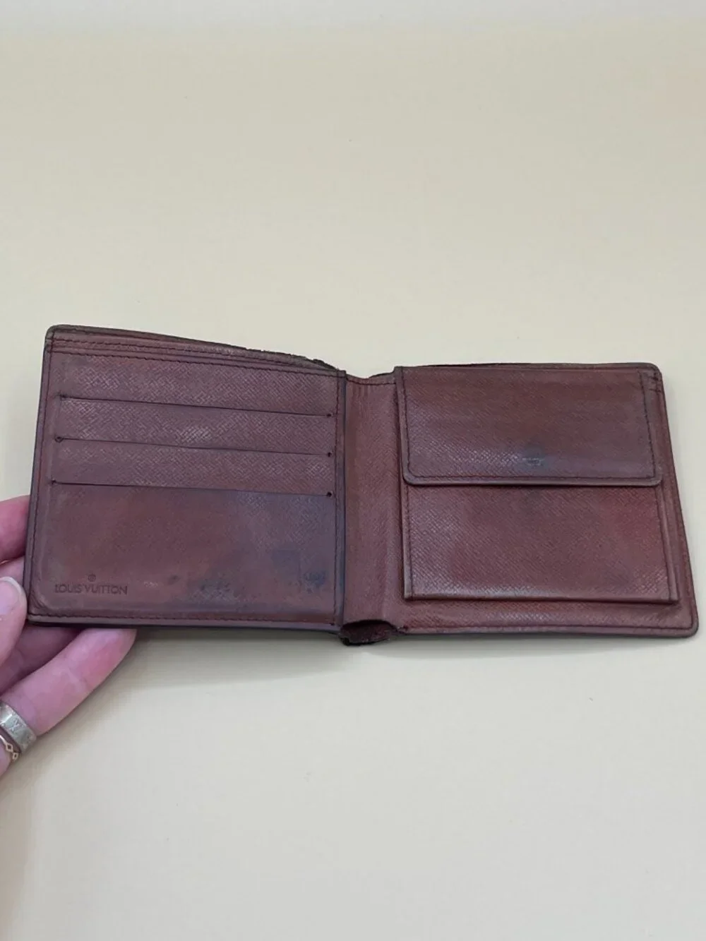 Louis Vuitton Monogram Canvas Vintage Compact Bifold Snap Wallet Coin Pocket